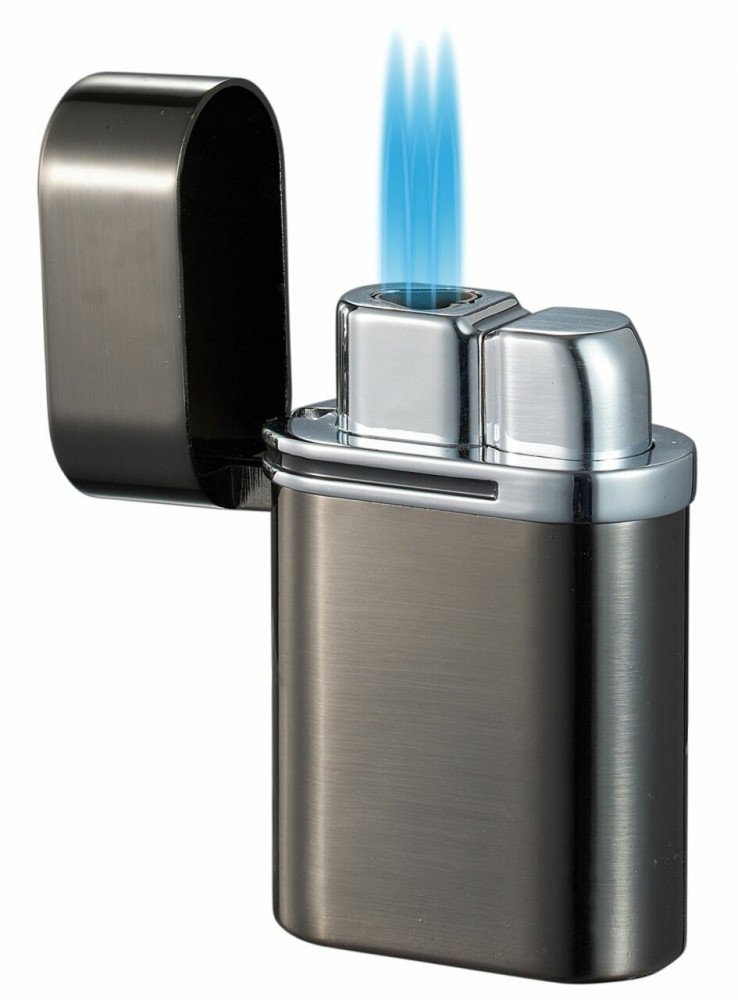 Visol Triflow Gunmetal Triple Torch Cigar Lighter Online Cigar Store